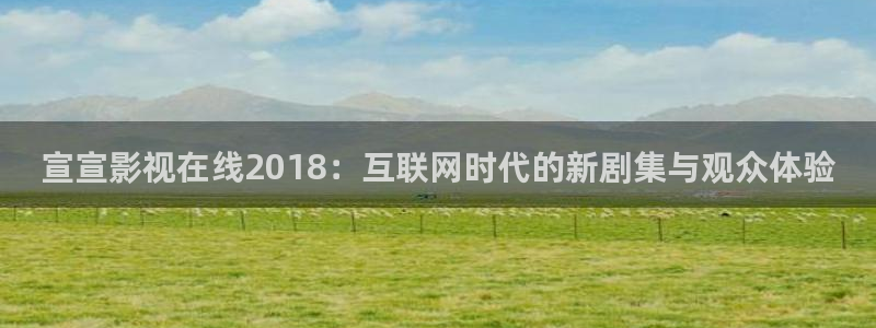 老湿a视频：宣宣影视在线2018：互联网时代的新剧集与观众体验